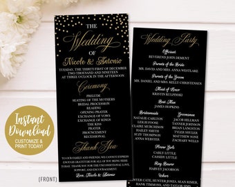 funny wedding programs etsy