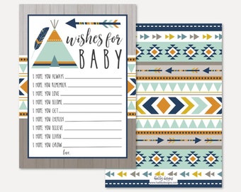 baby wishes template etsy