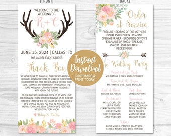 Wedding Program Idea Etsy