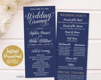Funny Wedding Programs Ideas