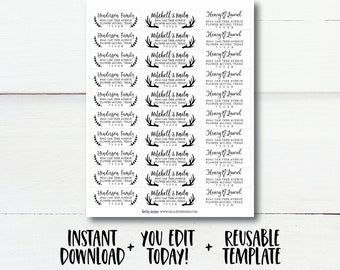 mailing labels etsy