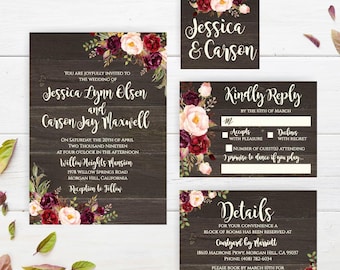 wedding invitations cheap online wedding invitations etsy