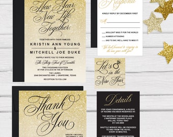 new years invite etsy