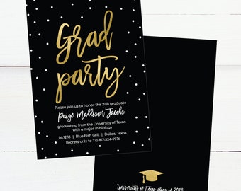 kraft floral graduation announcements floral class of 2018 etsy