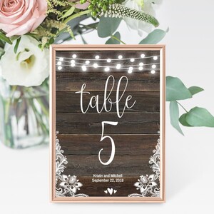 Cartões de agradecimento de casamento em madeira escura clara e renda, cartões de agradecimento DIY, cartões de agradecimento editáveis para impressão, downloads digitais, designs Hadley