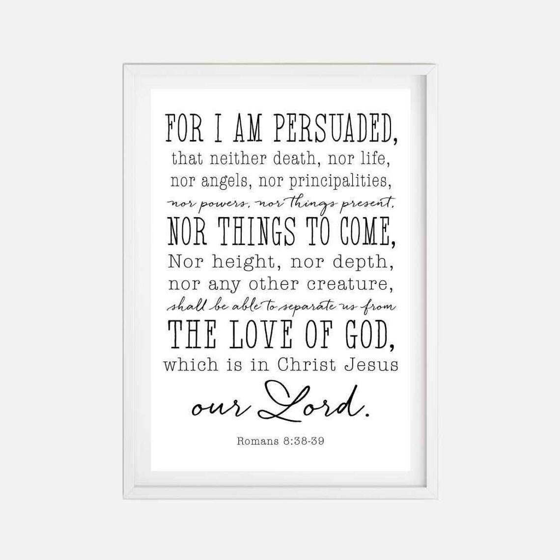 Romans 8 38 39 Wall Art Template Romans 8 38 39 Printable - Etsy