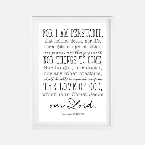 Romans 8 38 39 - Etsy
