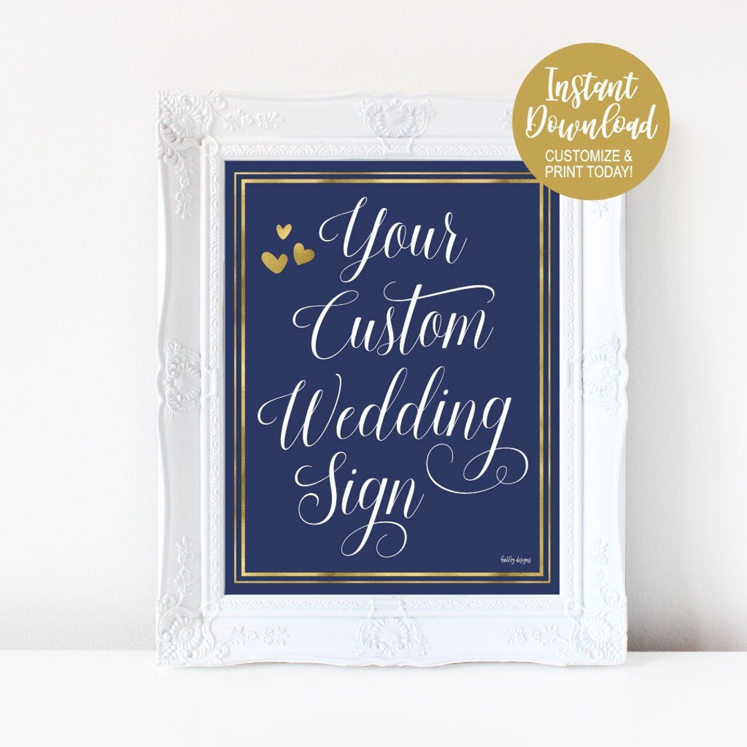 Editable Custom Sign, Printable Custom Signs, Create Your Own Sign ...