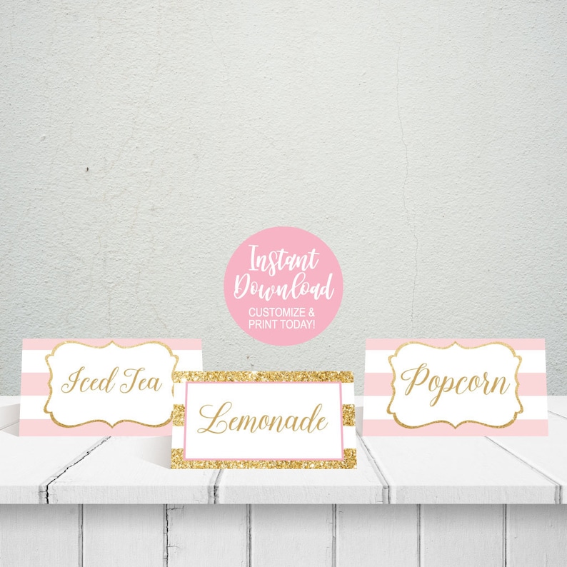 Printable Food Tent Cards Food Tent Labels Editable Etsy