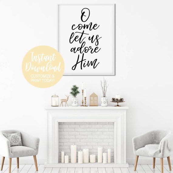 Christmas Printables, Christmas Poster, Holiday Printable, Christmas Sign Download, Printable Decor, Wall Art Decor, Christmas Wall Decor,