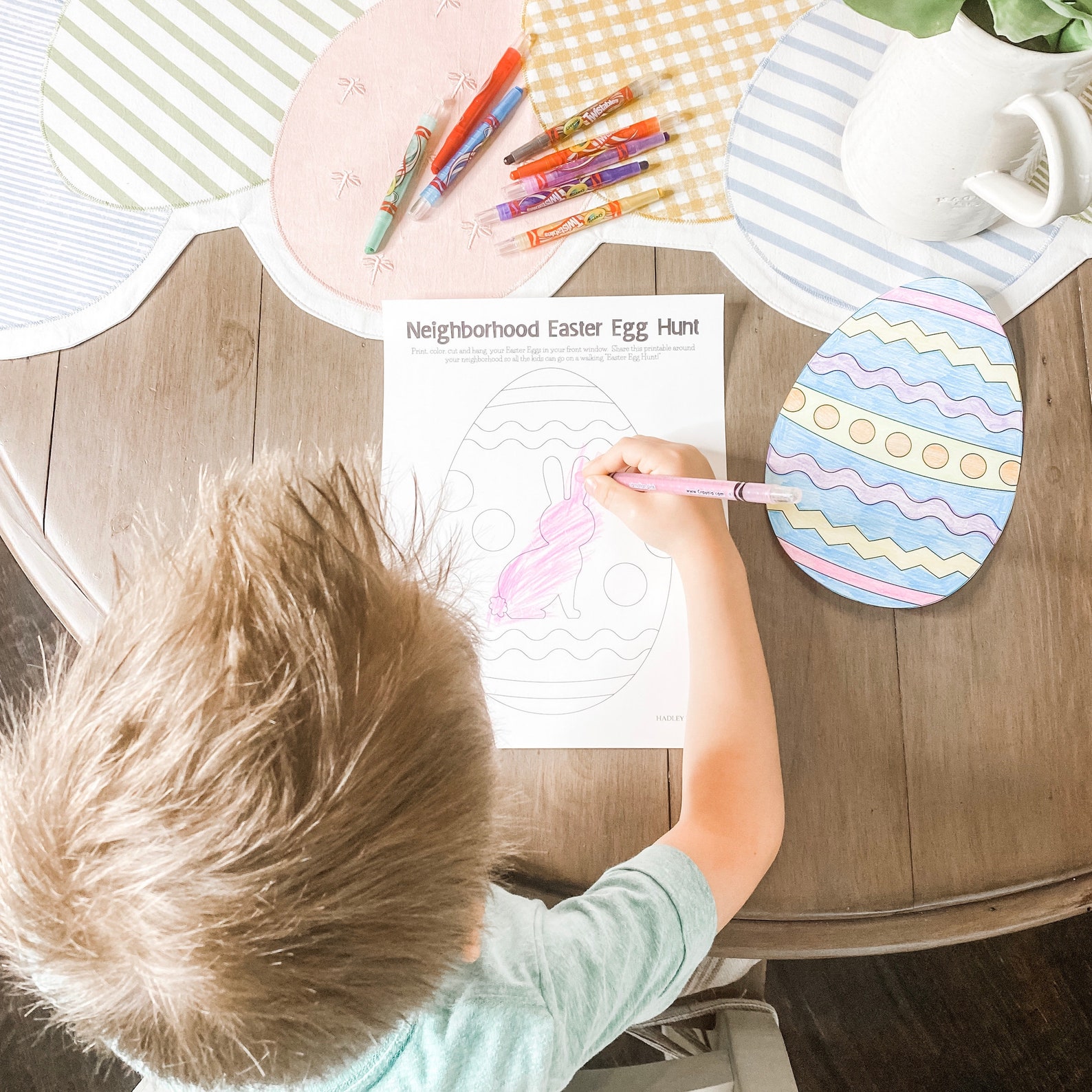 Easter Egg Coloring Kit Easter Egg Coloring Sheet Easter Egg - Etsy