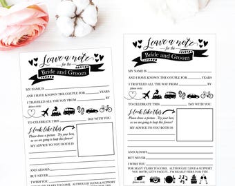 Marriage Advice Mad Libs, Advice For The Newlyweds pdf, Wedding Shower Games Printables, Well Wishes For The Bride and Groom Advice Cards