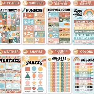 16 Retro Kids Educational Posters For Toddlers Pre K Learning Posters 16-retro-kids-educational-posters-for-toddlers-pre-k-learning-posters