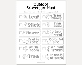Outdoor Scavenger Hunt Template, Outdoor Scavenger Hunt For Kids, Scavenger Hunt for Kids Printable, Scavenger Hunt Template, Science Games