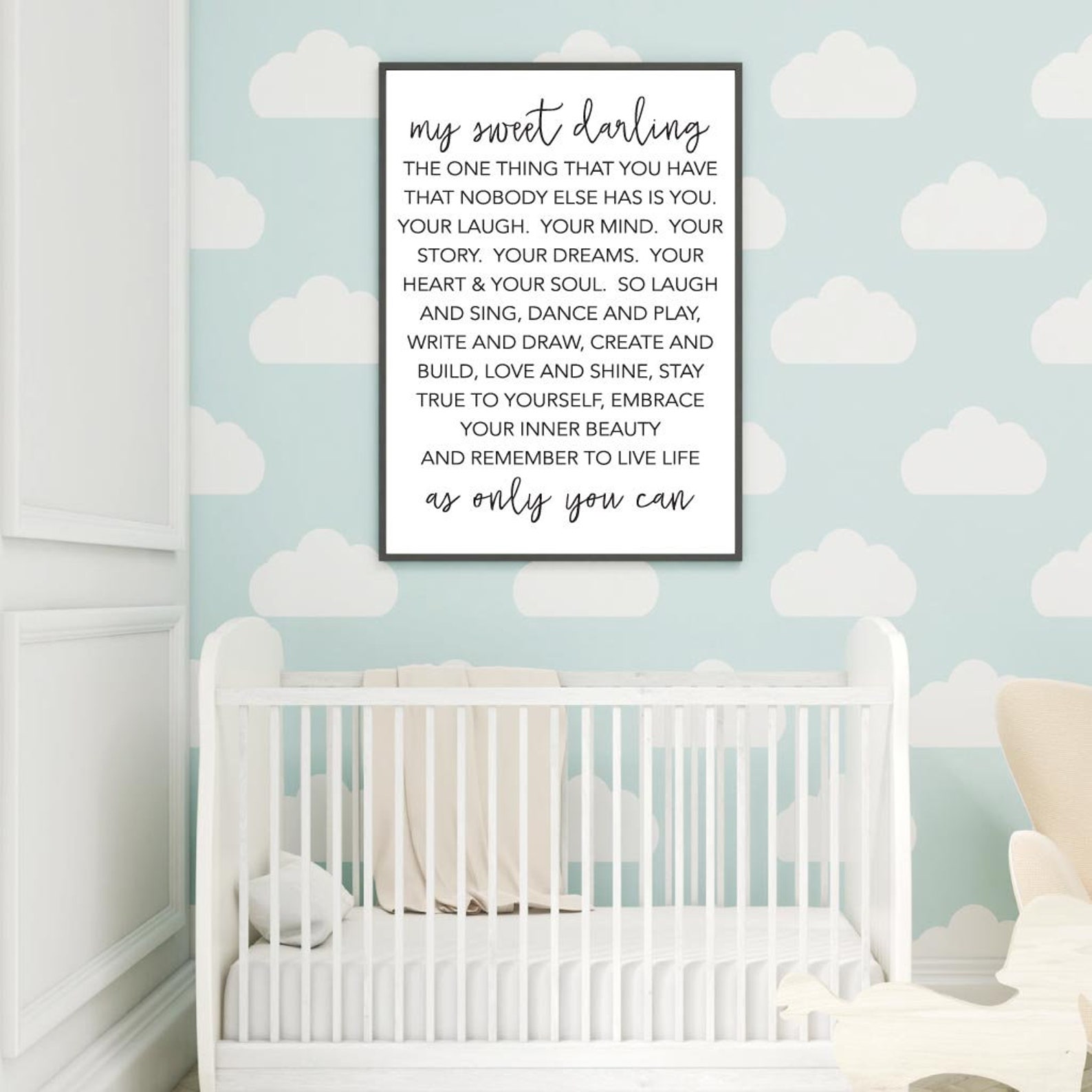 Nursery Decor Wall Art Set, Nursery Printable Set, Nursery Print ...