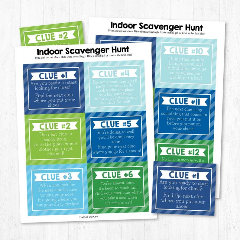 Indoor Scavenger Hunt Printable Treasure Hunt for Kids - Etsy Australia