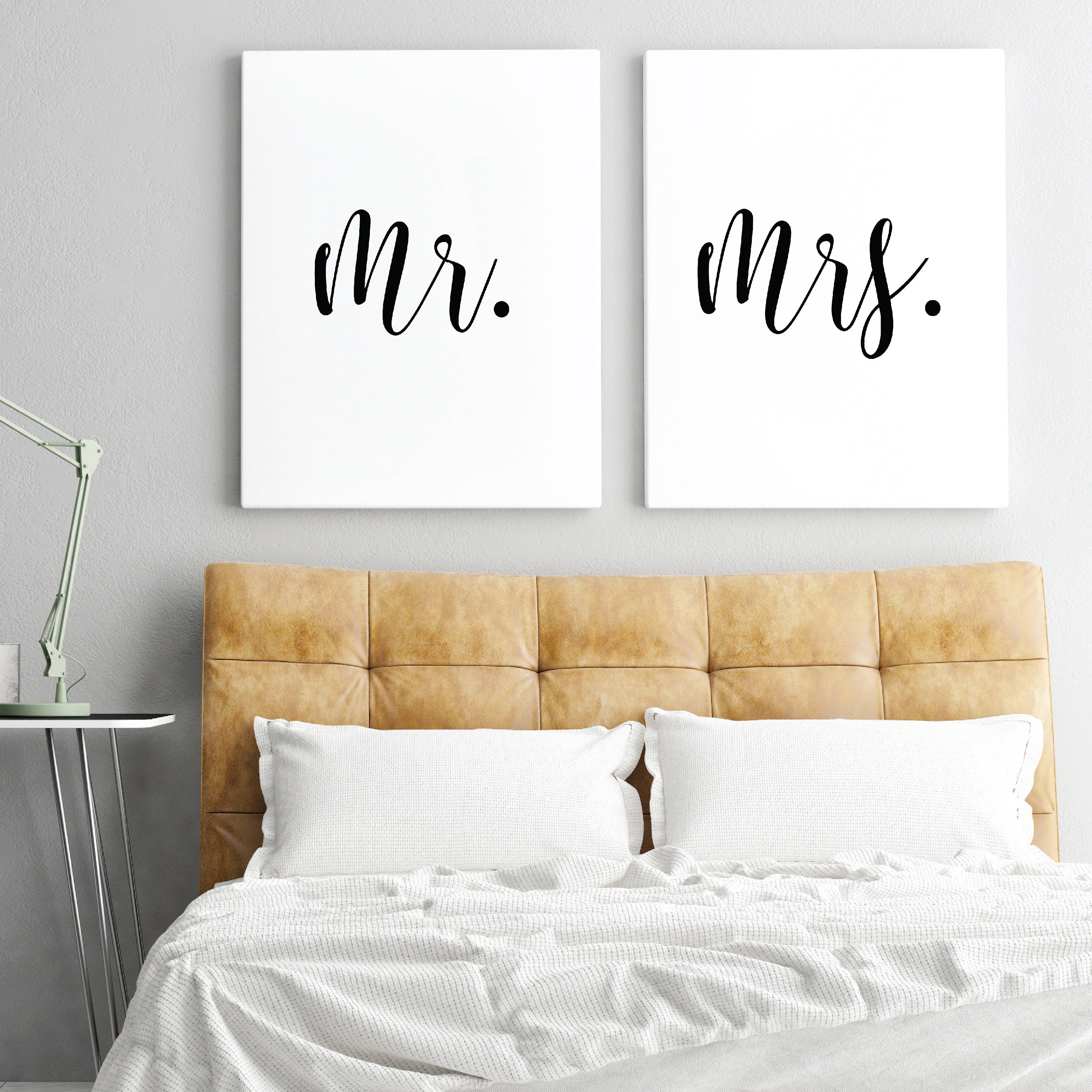 Mr. And Mrs. Printable Sign Set Minimalist Rustic Wall Art | Etsy
