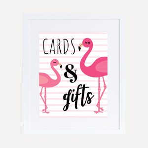 Flamingo baby shower geschenken teken sjabloon - betaalbare baby shower, baby shower decoraties, baby shower teken meisje, baby jongen decoraties