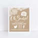 Kraft Lace Rustic Wedding Hashtag Sign Template Printable - Etsy