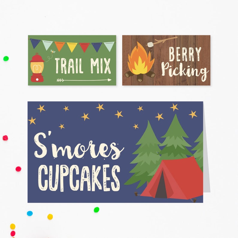 Instant Download Food Labels Digital Buffet Card Printable Food Labels Editable Food Labels Printable Food Labels Editable Buffet Cards