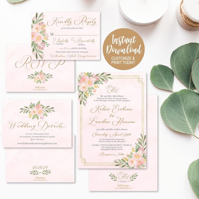 Invitaciones de boda con RSVP barato invitación de boda Etsy España