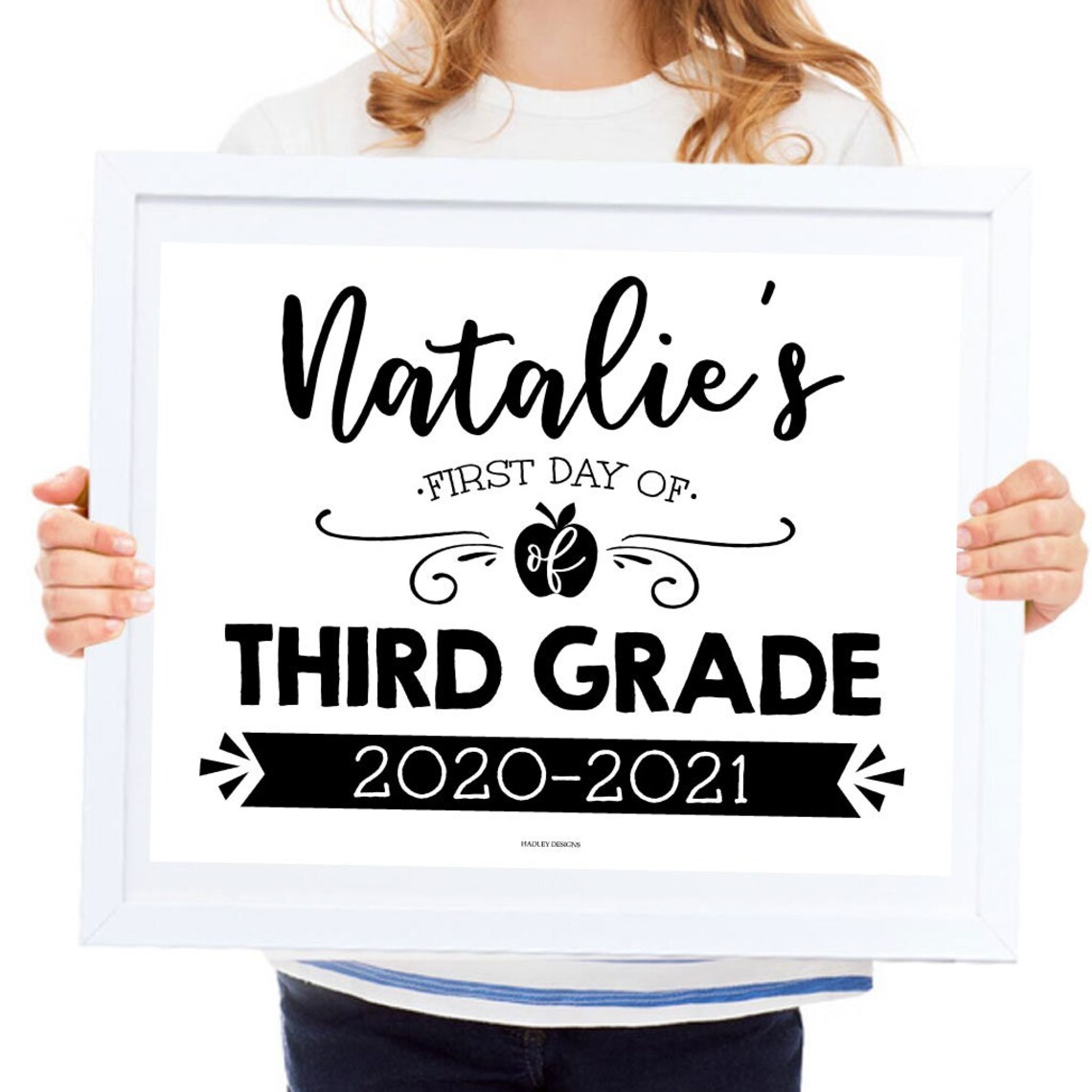 Back to School Printable Back to School Chalk Board First | Etsy