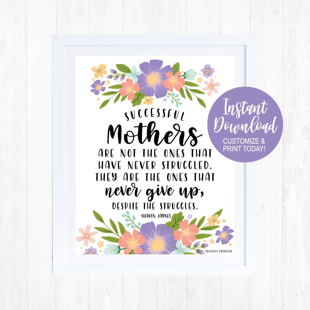 Mothers Day Sign Template, Mothers Day Sign Printable, Mother's Day ...