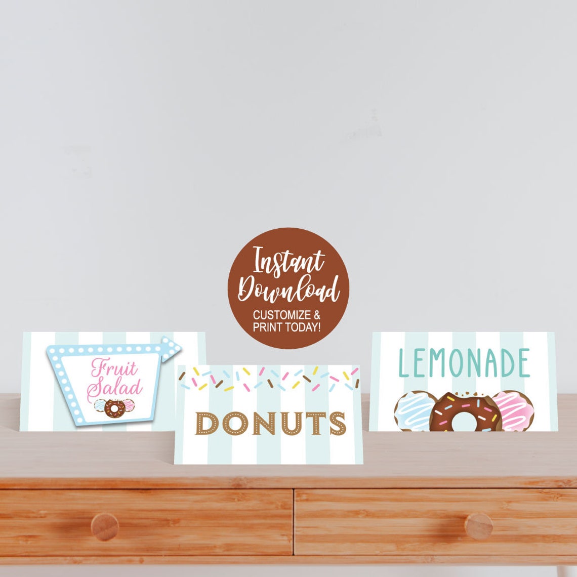 Printable Food Tent Cards Food Tent Labels Editable Etsy