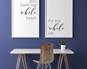 Bedroom Wall Art Love, Minimalist Art Download, Calligraphy Printable, Romantic Wall Art, Bedroom Wall Signs, Home Decor Rustic, Love Quote