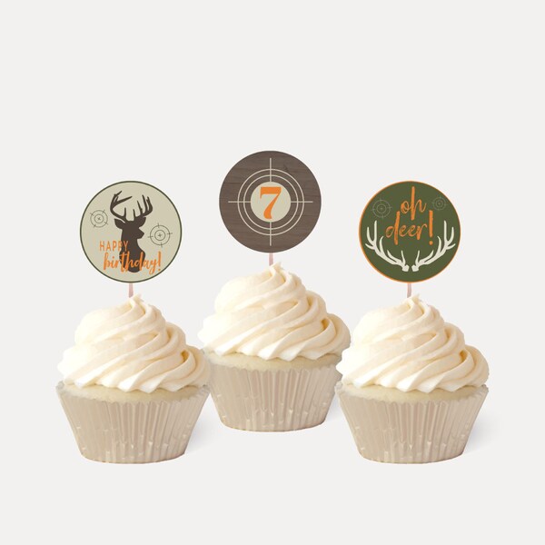 Deer Cupcake Topper - Etsy
