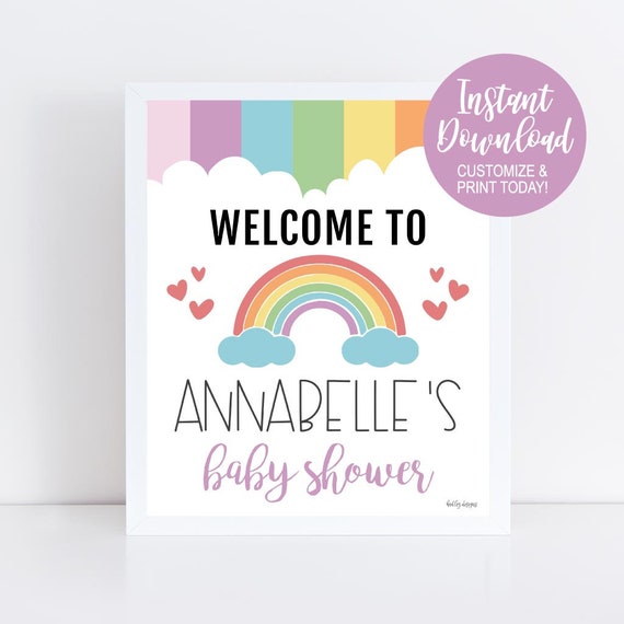 DIY Baby Shower Sign Baby Shower Decorations Girl Baby Etsy