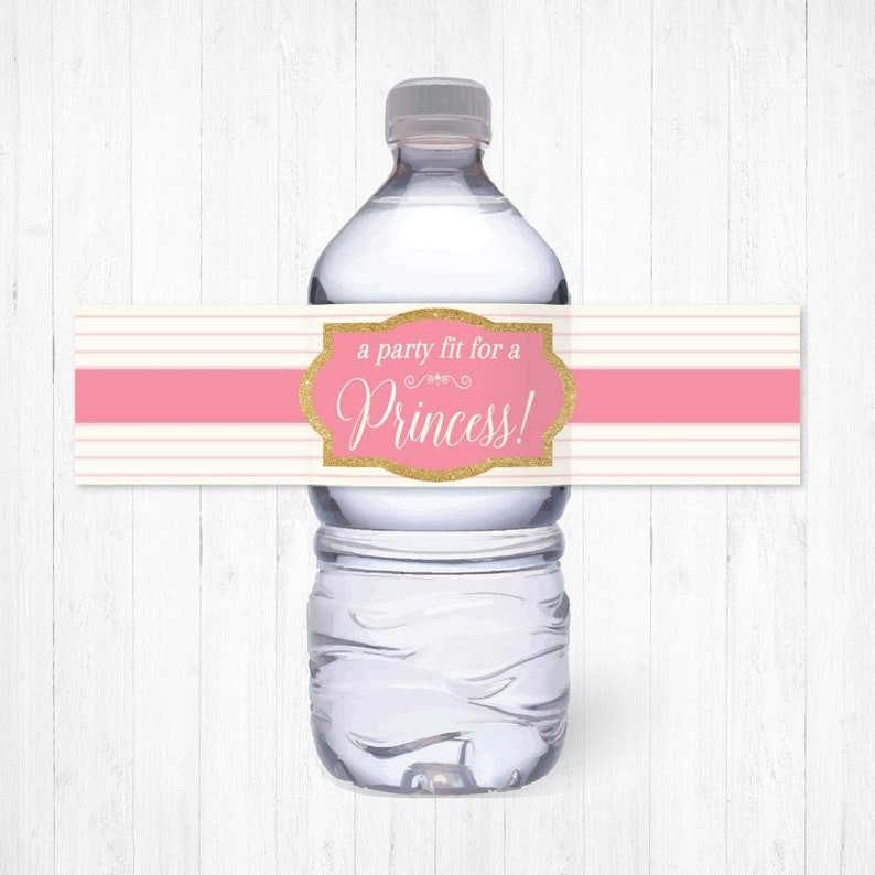 personalized water bottle labels happy birthday editable
