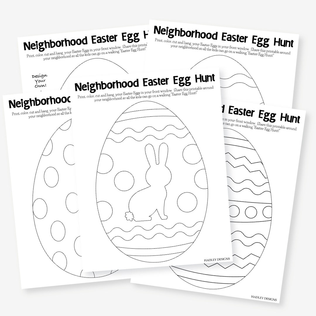 Easter Egg Coloring Kit, Easter Egg Coloring Sheet, Easter Egg Color