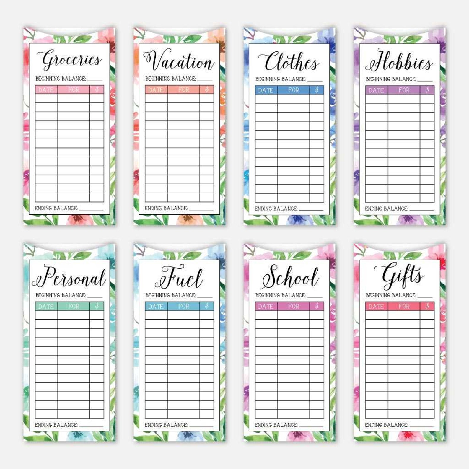 Printable Cash Envelope Templates to Help You Organize Your Money 11