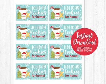 Cookie Exchange Party Printables, Cookie Exchange Printables, Christmas Cookie Exchange Printables, Christmas Cookie Party Favors
