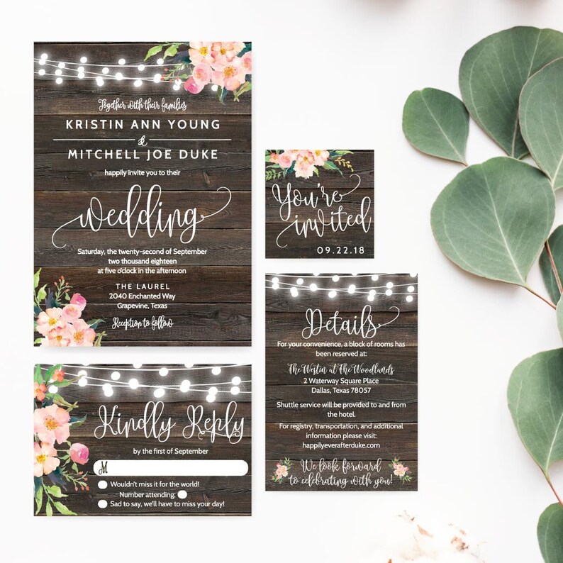 Wedding Invitations Cheap Online Wedding Invitations Etsy