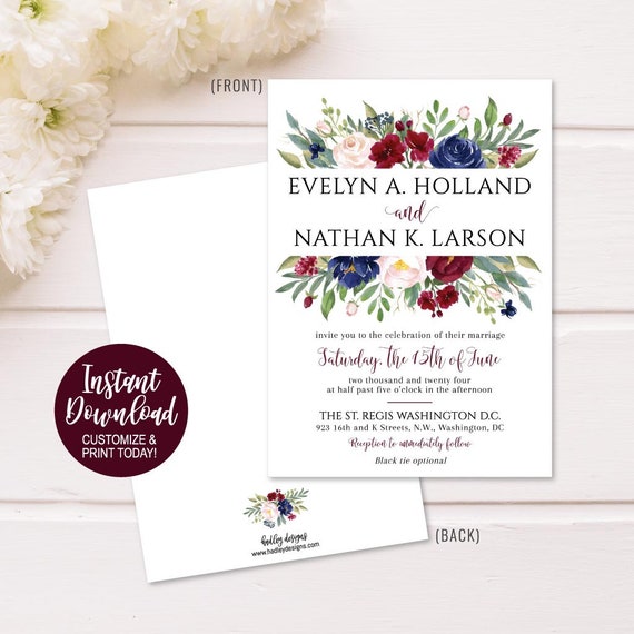 Wedding Invitations Kits Printable Affordable Wedding Invitations