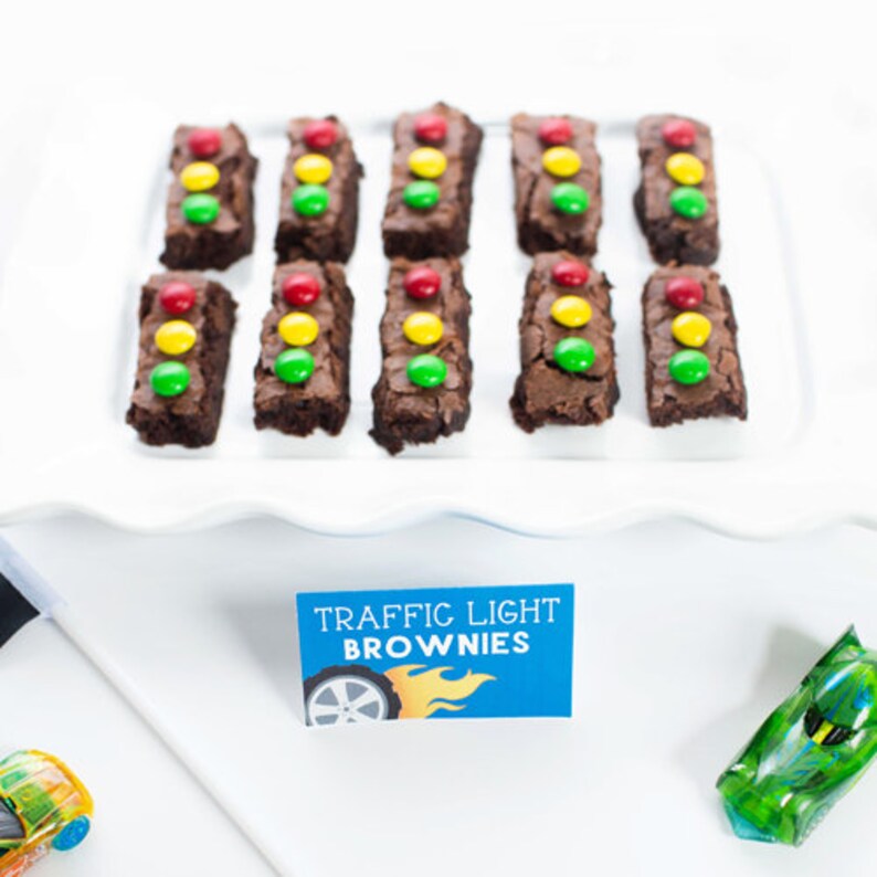 Race Car Party Food Tent Labels Editable Food Cards - Etsy