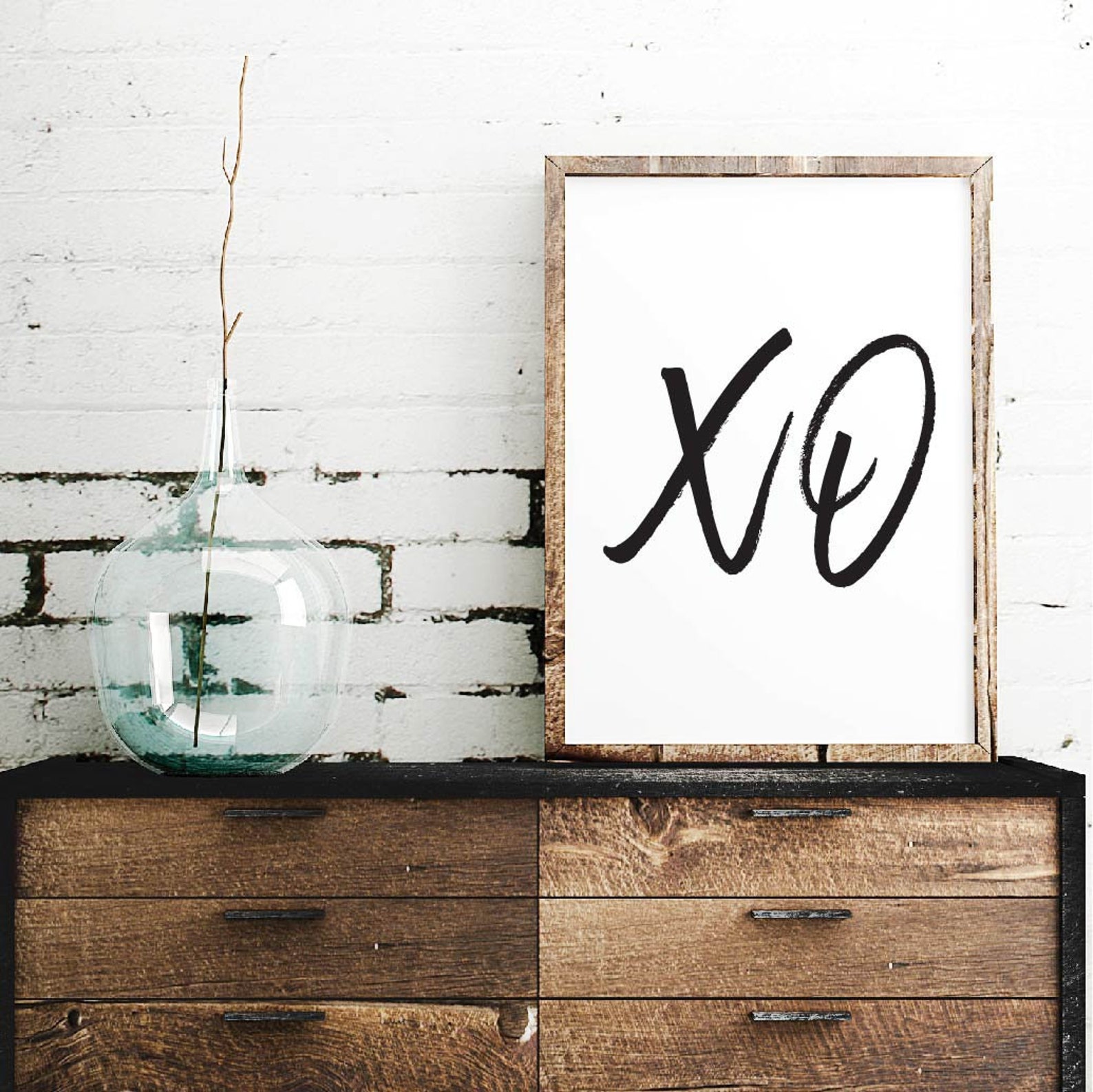 XO Wall Art Print Motivational Wall Decor Wall Prints Etsy
