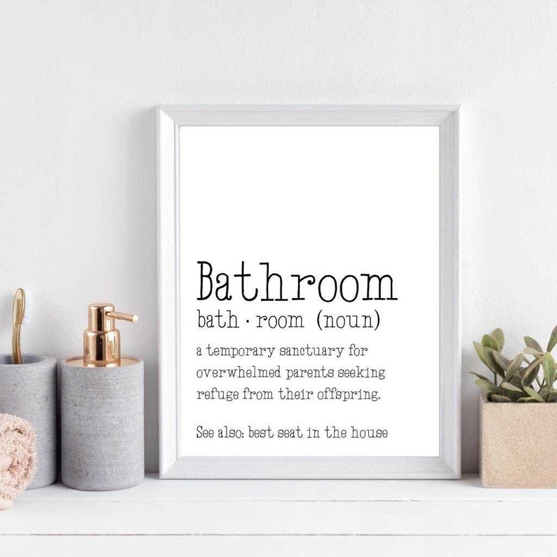 Printable Bathroom Wall Art Printable Bathroom Wall Decor Etsy