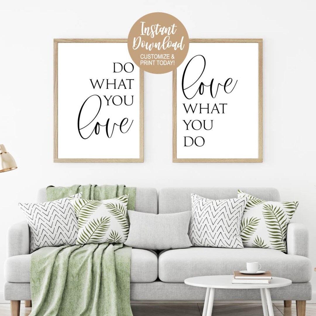 Quote Printable Signs, Printable Art Decor, Motivational Wall Decor for ...