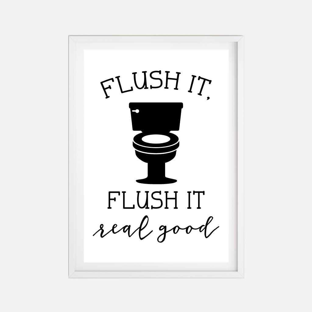 Flush It Flush It Real Good Wall Art Template Flush It Flush Etsy