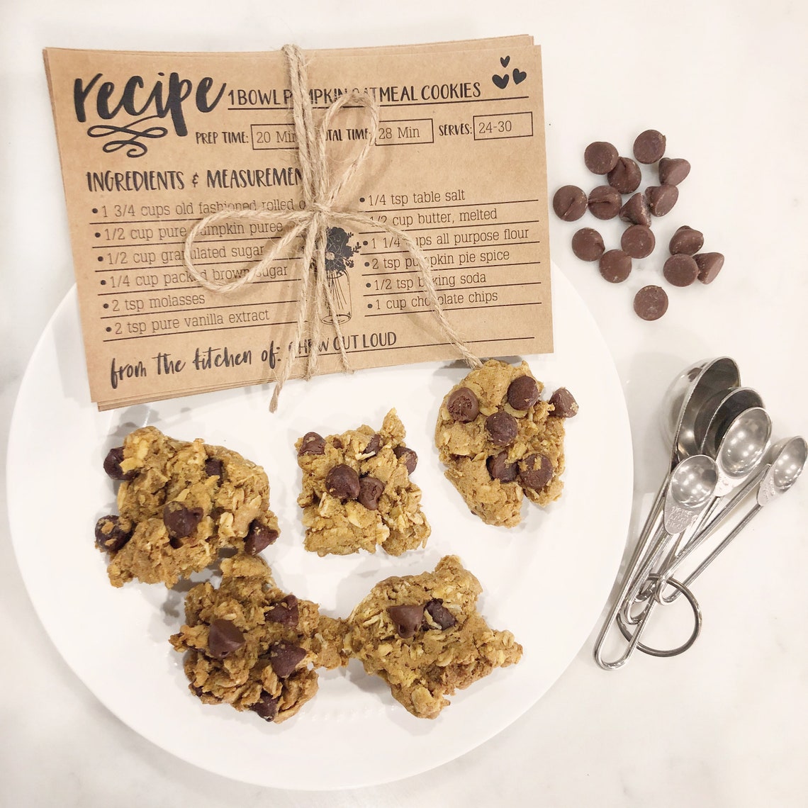 Christmas Recipes Fancy Recipe Cards Flowers Recipe Card Etsy