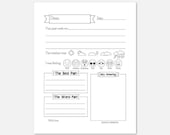 Kids Journal Pages, Kids Journal Printable, Kids Journal Template, Kids Letter Template, Kids Letter Stationary, Journal for Kids