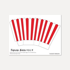 Movie Night Popcorn Boxes Template - Popcorn Boxes Custom, Popcorn Boxes Personalizado, Popcorn Boxes Personalizado, Popcorn Boxes White, Popcorn Boxes Birthday