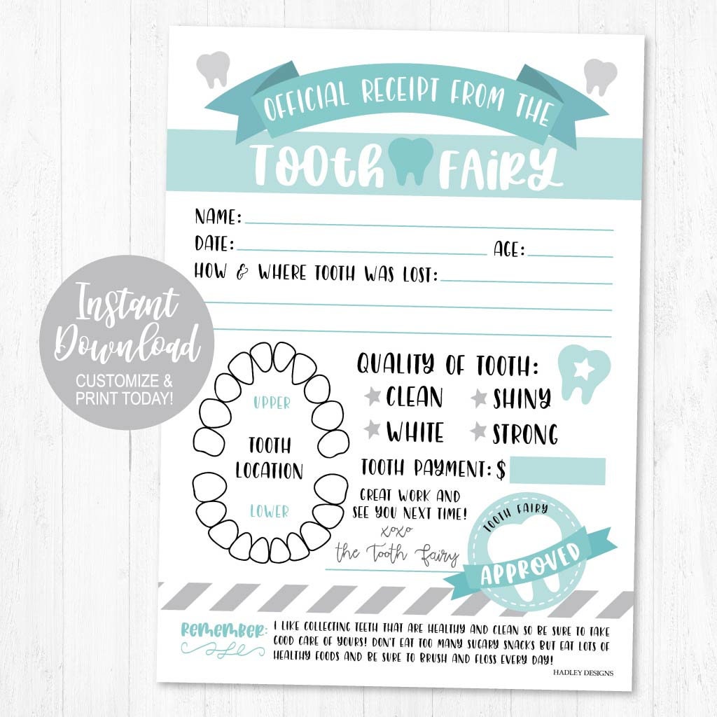 tooth-fairy-receipt-printable-lost-first-tooth-certificate-template-baby-tooth-record-chart-boy-or-girl-editable-tooth-fairy-report-idea-etsy