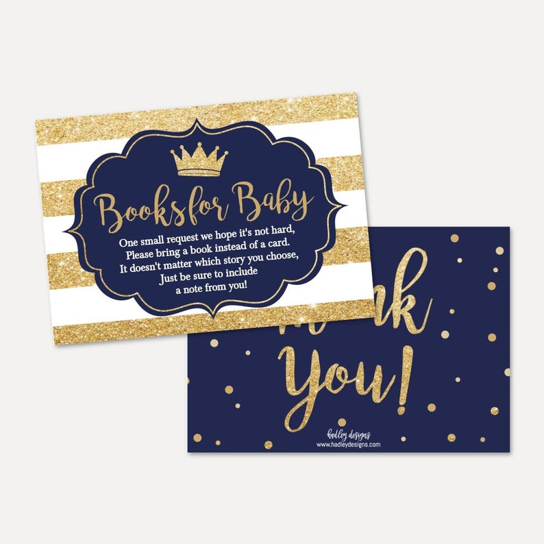 Prince Baby Shower Book Request Template baby Shower Games Etsy