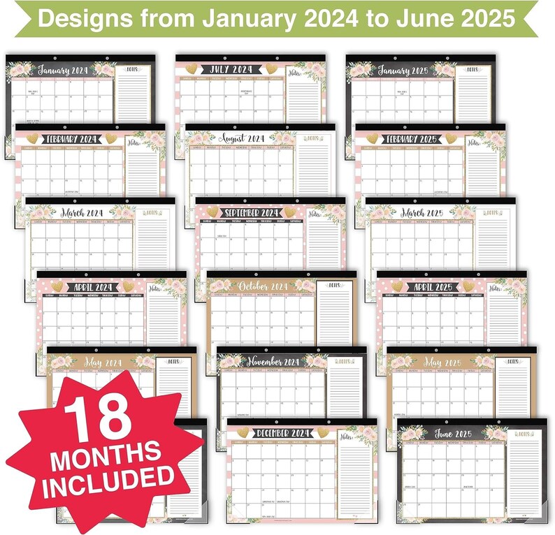 Pink Desk Calendar 20242025 Homeschoolers Calendar Production Planner