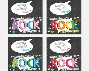 Valentine's Day Kids Pop Rocks Valentine Template - Valentine Cards Homemade, Valentine Cards Kids, Valentine Cards Funny, Valentine Cards