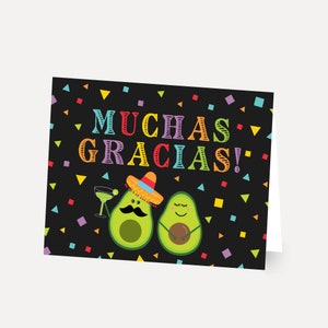Fiesta Black Green Thank You Card Printable, Thank You Cards Baby Shower, Thank You Note Baby Shower, Thank You Cards Bulk, Editable Card